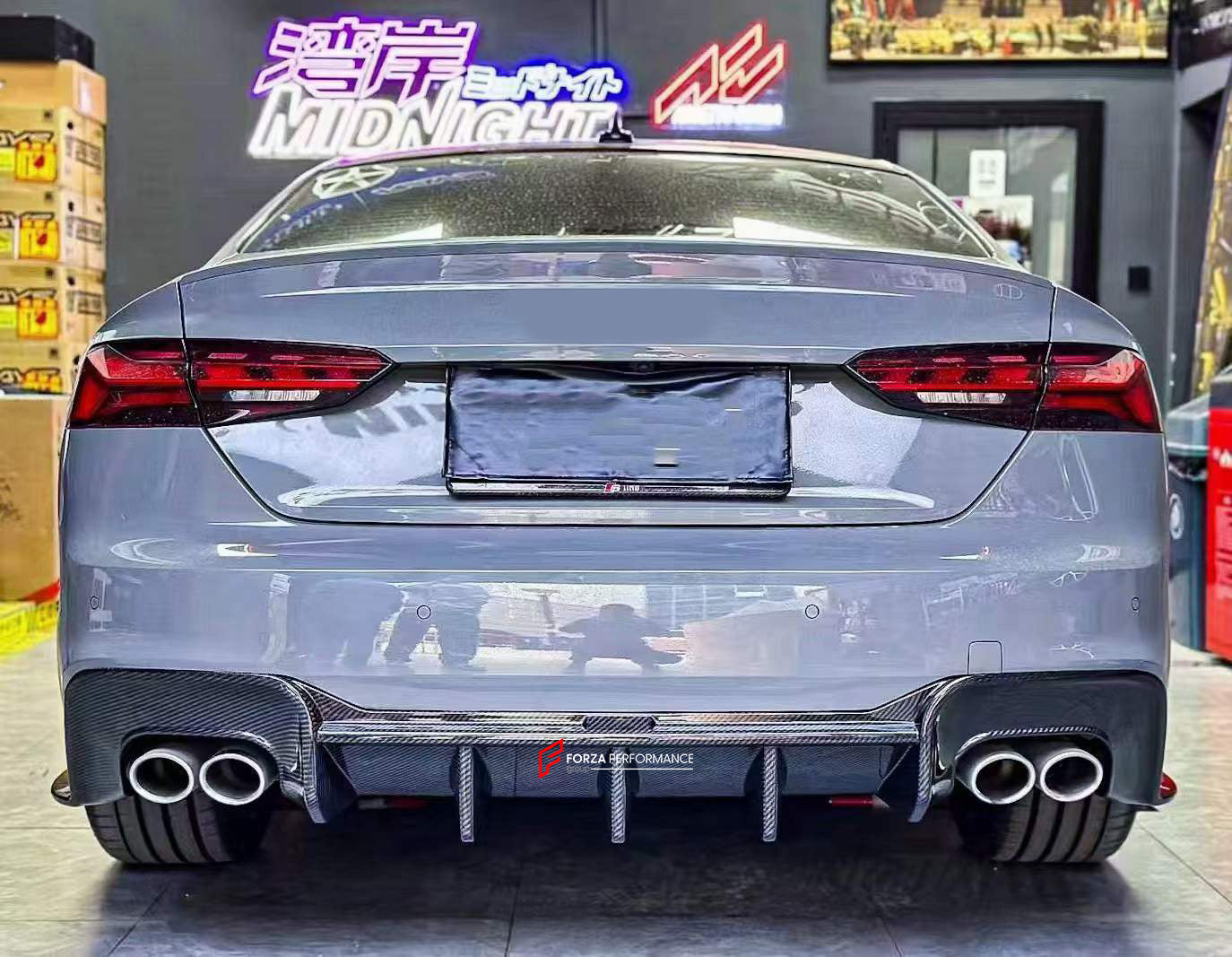 DRY CARBON REAR DIFFUSER FOR AUDI S5 F5 FACELIFT 2020+