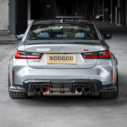 AUTHENTIC SOOQOO DRY CARBON REAR DIFFUSER for BMW M3 G80 G81 2020+ M4 G82 G83 2021+