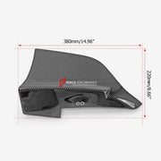 DRY CARBON REAR DIFFUSER SIDE CANARDS for TOYOTA GR SUPRA A90 2019+