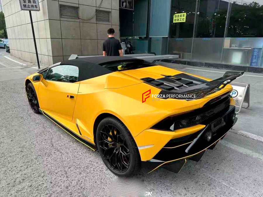 Buy Now DRY CARBON REAR ENGINE HOOD COVER for LAMBORGINI HURACAN LP580 LP610 EVO and upgrade car parts from SIR Tuning at the Best Price. Headlights, Tail lights, Bodykits, Navigations, body kit and more - Fast & Free Shipping within Europe, US & Worldwide.