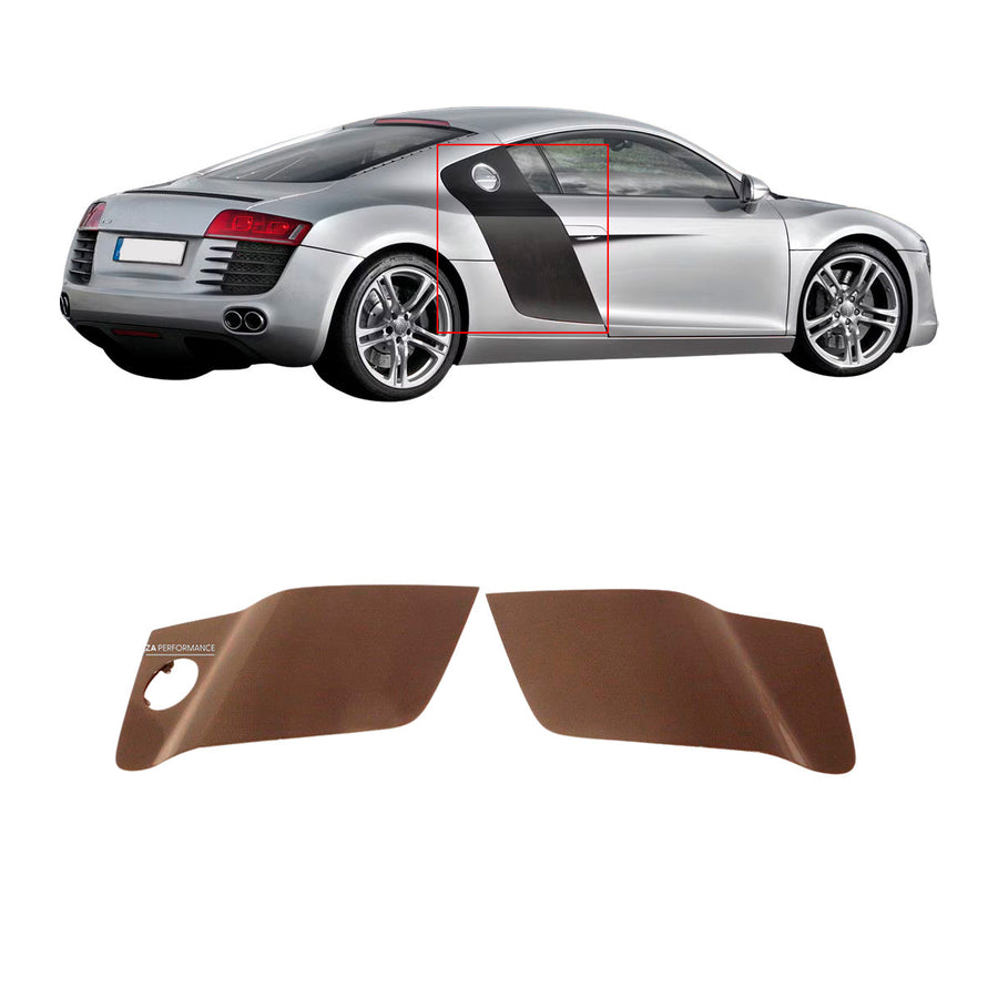 Buy Now DRY CARBON REAR SIDE AIR BLADE SCOOP for AUDI R8 V8 V10 2007 - 2012 and upgrade car parts from SIR Tuning at the Best Price. Headlights, Tail lights, Bodykits, Navigations, body kit and more - Fast & Free Shipping within Europe, US & Worldwide.