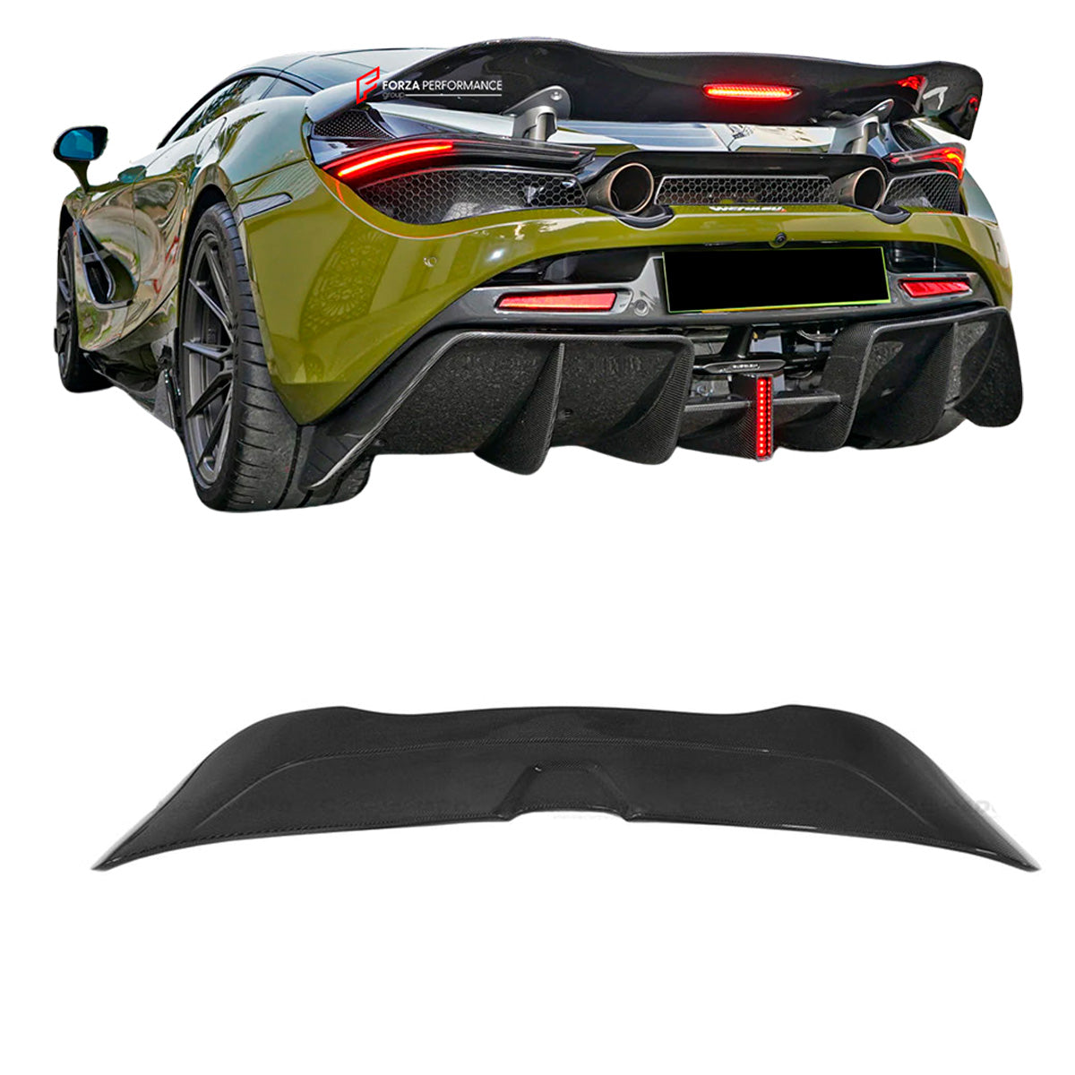 DRY CARBON REAR SPOILER for MCLAREN 720S 2017 - 2023