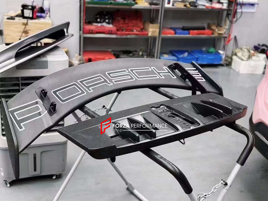 Buy Now CONVERSION UPGRADE CARBON REAR WING SPOILER for PORSCHE 911 992.1 CARRERA S 2019 - 2025 upgrade to GT3 RS and upgrade car parts from SIR Tuning at the Best Price. Headlights, Tail lights, Bodykits, Navigations, body kit and more - Fast & Free Shipping within Europe, US & Worldwide.