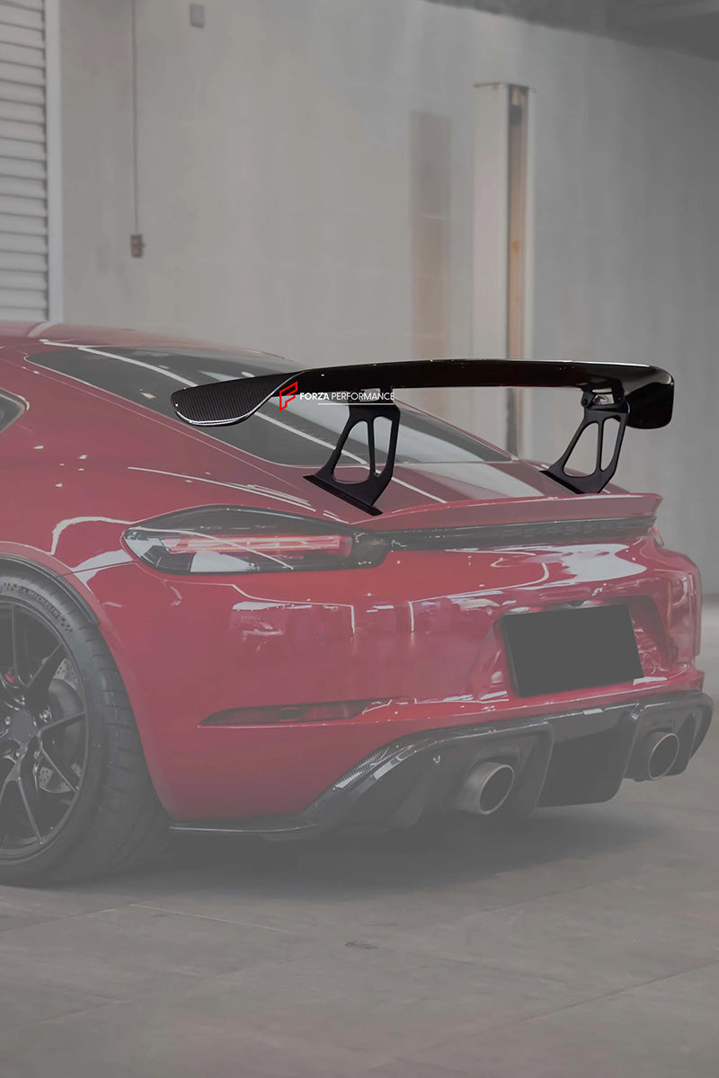 Buy Now DRY CARBON REAR SPOILER for PORSCHE 718 982 GT4 2016+ and upgrade car parts from SIR Tuning at the Best Price. Headlights, Tail lights, Bodykits, Navigations, body kit and more - Fast & Free Shipping within Europe, US & Worldwide.