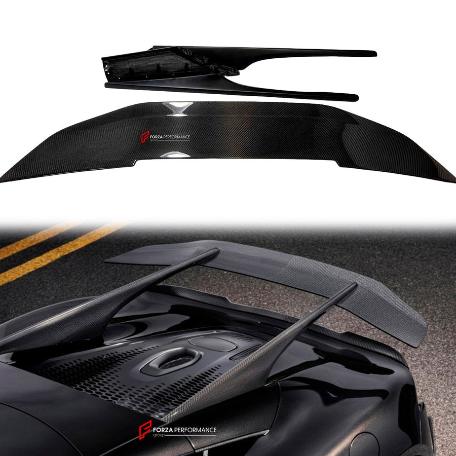Buy Now DRY CARBON REAR SPOILER WING for MCLAREN ARTURA 2021+ and upgrade car parts from SIR Tuning at the Best Price. Headlights, Tail lights, Bodykits, Navigations, body kit and more - Fast & Free Shipping within Europe, US & Worldwide.