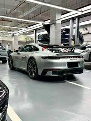 DRY CARBON REAR WING SPOILER with ENGINE LID for PORSCHE 911 992.1 CARRERA 2019 - 2024 upgrade to GT3