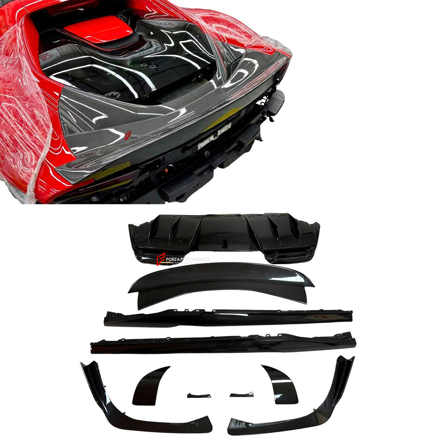 Buy Now DRY CARBON REPLACEMENT BODY KIT for FERRARI 296 GTS GTB and upgrade car parts from SIR Tuning at the Best Price. Headlights, Tail lights, Bodykits, Navigations, Carbon body kit and more - Fast & Free Shipping within Europe, US & Worldwide.