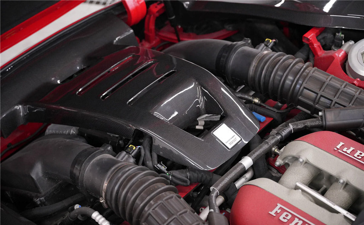 DRY CARBON REPLACEMENT ENGINE COVER for FERRARI PUROSANGUE