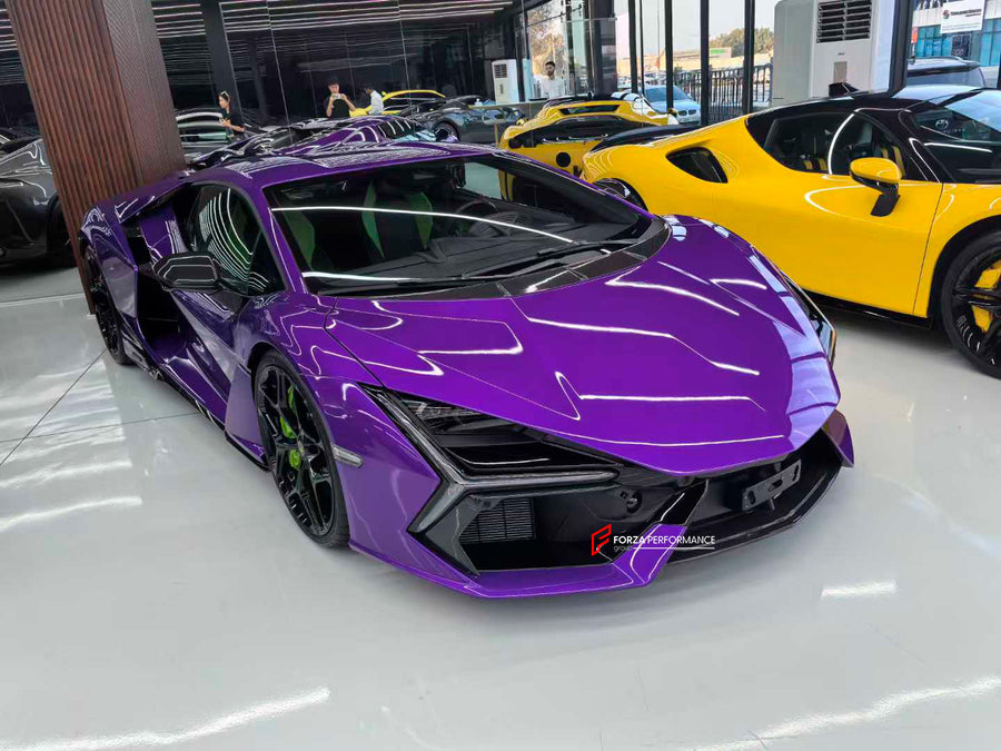 Buy Now DRY CARBON REPLACEMENT FRONT LIP for LAMBORGHINI REVUELTO 2023+ and upgrade car parts from SIR Tuning at the Best Price. Headlights, Tail lights, Bodykits, Navigations, body kit and more - Fast & Free Shipping within Europe, US & Worldwide.