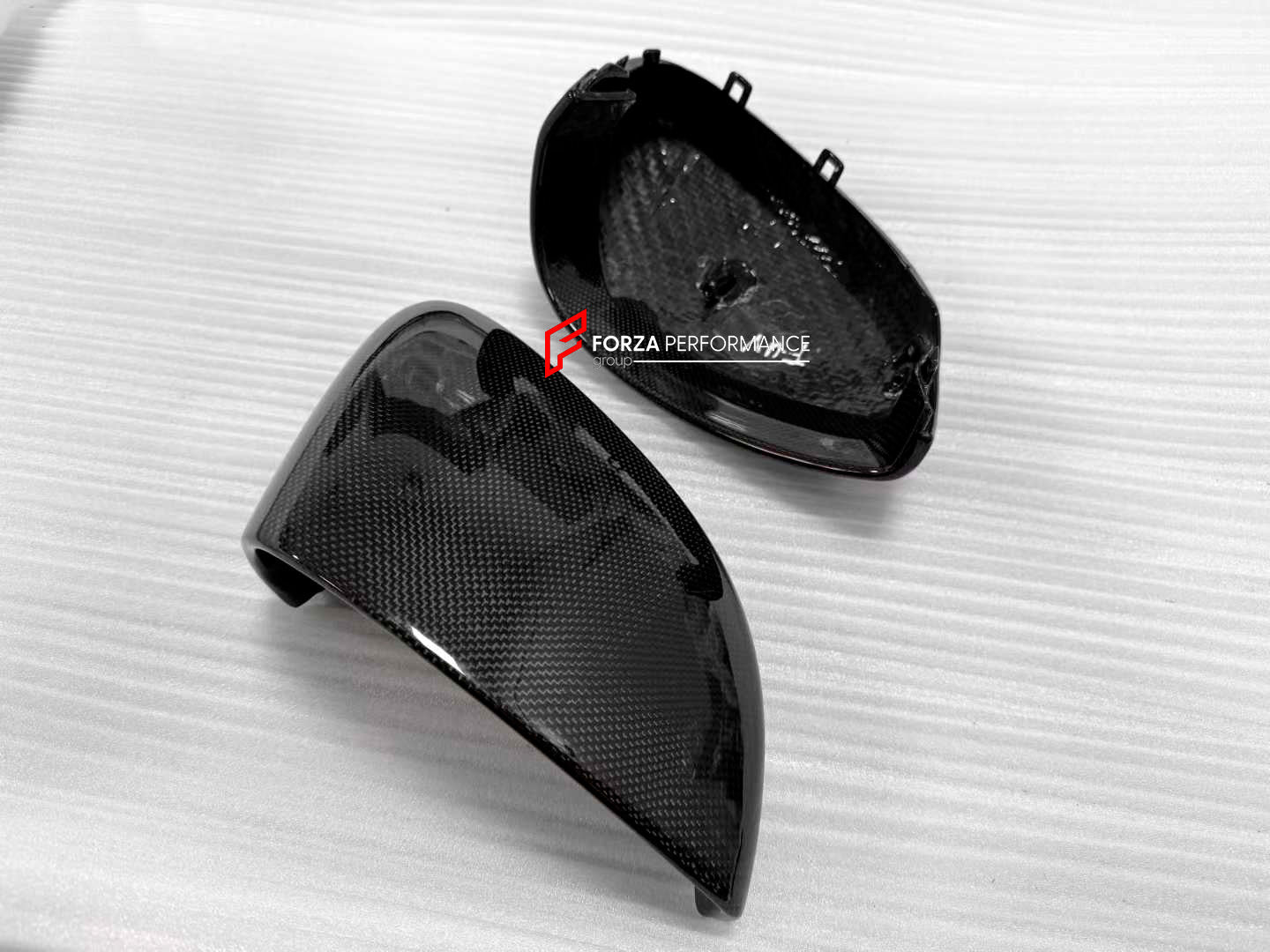 DRY CARBON REPLACEMENT SIDE MIRROR COVERS for FERRARI PUROSANGUE