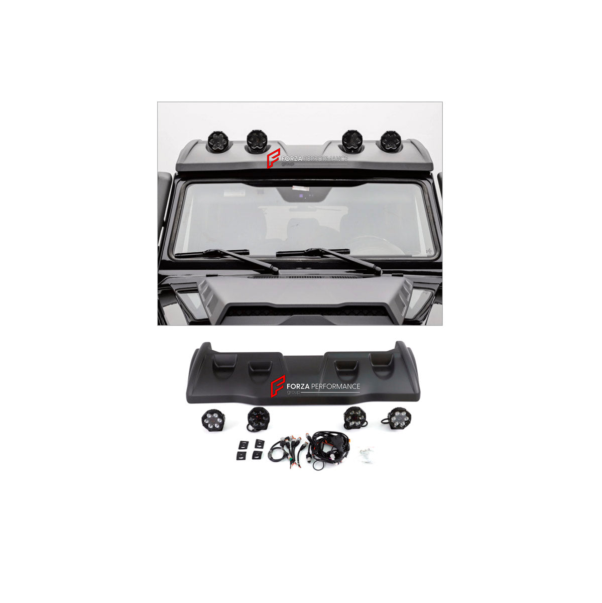 DRY CARBON ROOF LIGHT BAR for MERCEDES-BENZ G-CLASS W463 G55 2008 - 2018