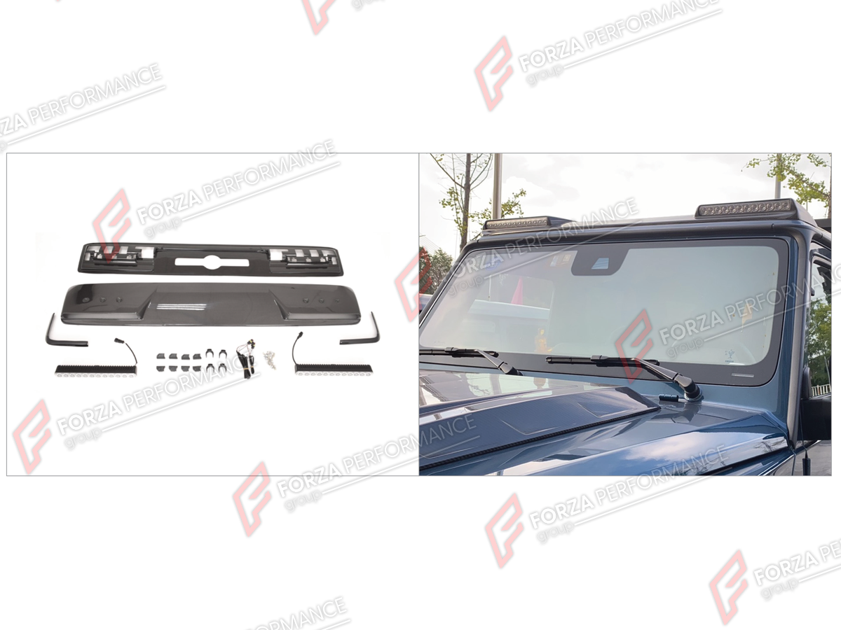 DRY CARBON ROOF LIGHT BAR for MERCEDES-BENZ G-CLASS W464 2019 - 2024