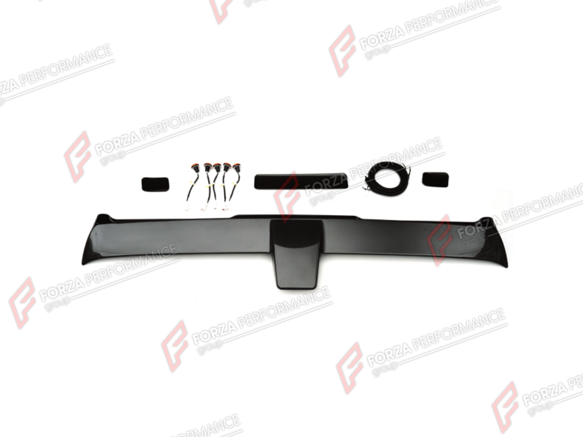 DRY CARBON ROOF SPOILER WITH LED LIGHTS for MERCEDES-BENZ G-CLASS W464 4X4 2019 - 2024