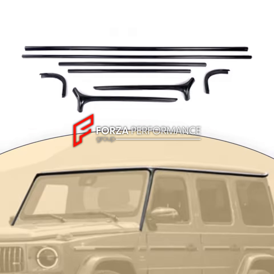 DRY CARBON ROOF TRIMS for MERCEDES-BENZ G-CLASS W465 G450 G350 G500 G550 AMG G63 2024+