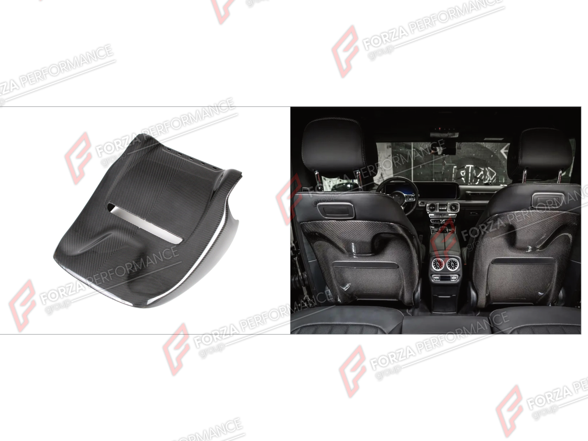 DRY CARBON SEAT BACK COVERS for MERCEDES-BENZ G-CLASS W464 G63 G350 G350D G400D G500 G550 2019 - 2024