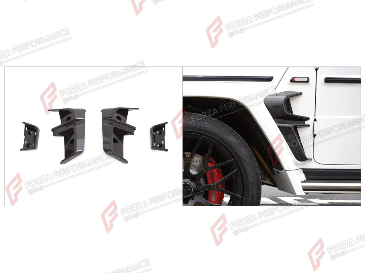 DRY CARBON SIDE FENDER VENTS for MERCEDES-BENZ G-CLASS W464 2019 - 2024