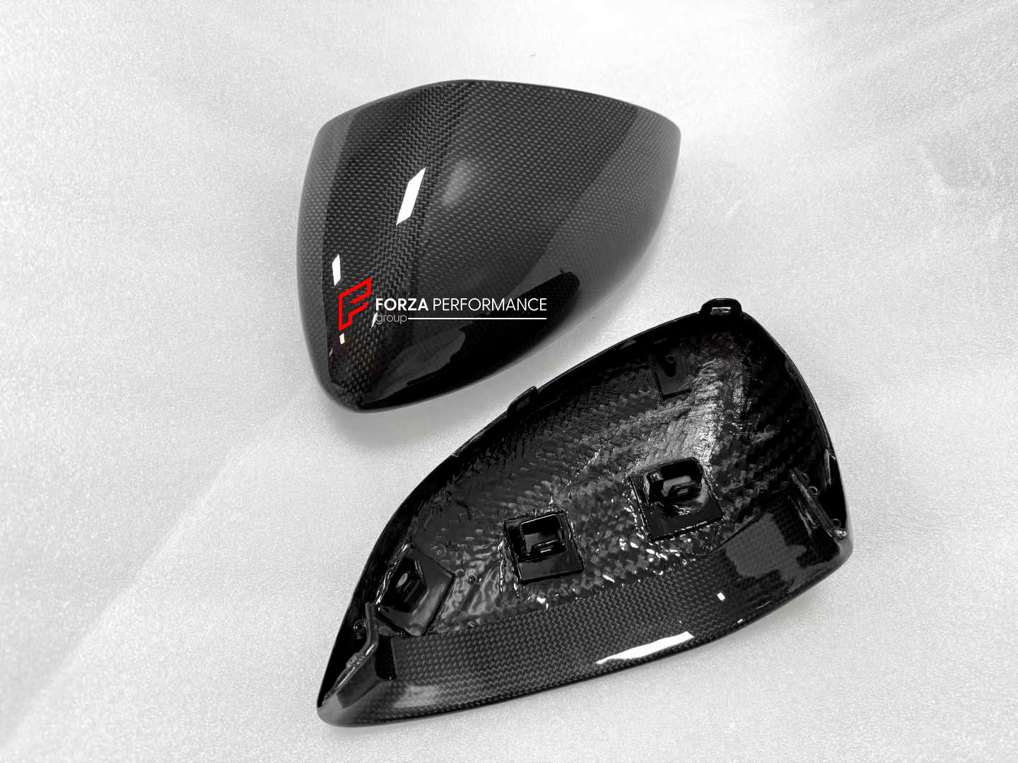 DRY CARBON SIDE MIRROR COVERS CAPS SHELL for FERRARI SF90 296 PUROSANGUE