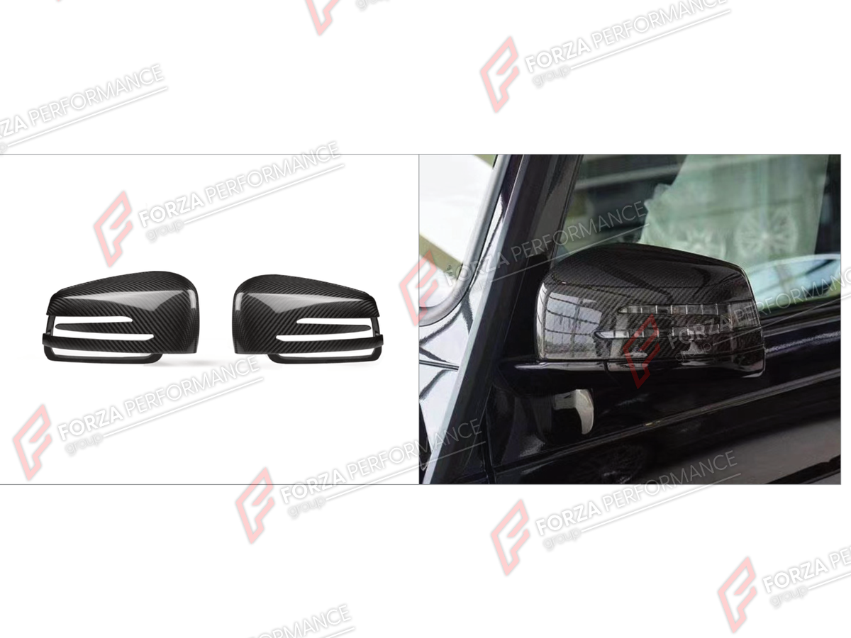 DRY CARBON SIDE MIRROR COVERS for MERCEDES-BENZ G-CLASS W463 G63 2012 - 2018