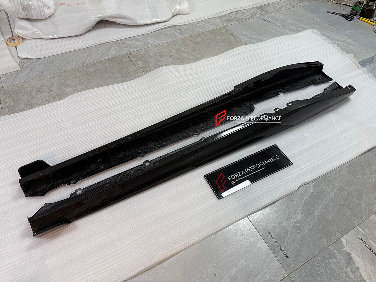 DRY CARBON SIDE SKIRTS for FERRARI 296 GTS GTB