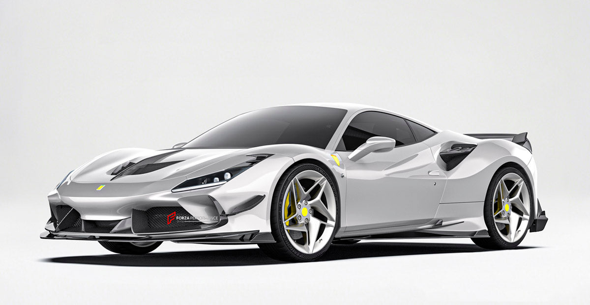 DRY CARBON SIDE SKIRTS for FERRARI F8 2019 - 2022