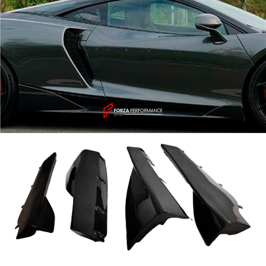 Buy Now DRY CARBON SIDE SKIRTS for MCLAREN GT 2019 - 2023 and upgrade car parts from SIR Tuning at the Best Price. Headlights, Tail lights, Bodykits, Navigations, body kit and more - Fast & Free Shipping within Europe, US & Worldwide.