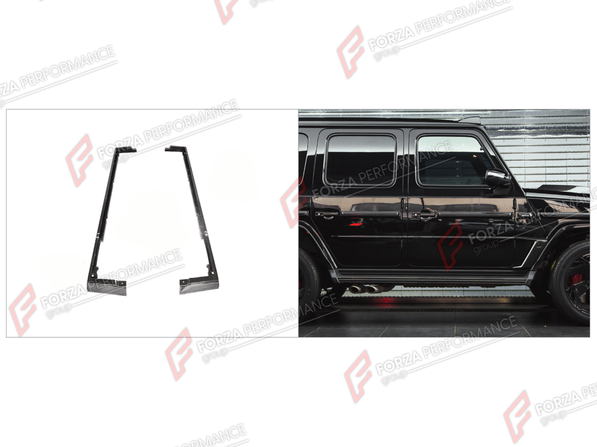 DRY CARBON SIDE SKIRTS for MERCEDES-BENZ G-CLASS W464 2019 - 2024