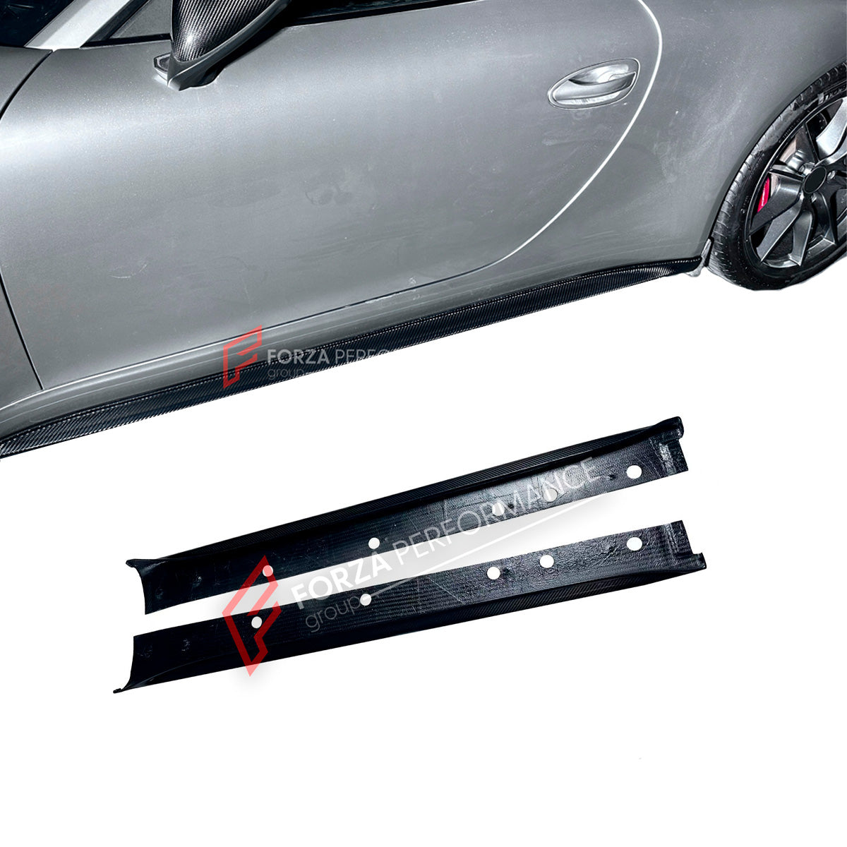DRY CARBON SIDE SKIRTS for PORSCHE 911 991 CARRERA S C2S NARROW BODY 2011 - 2020