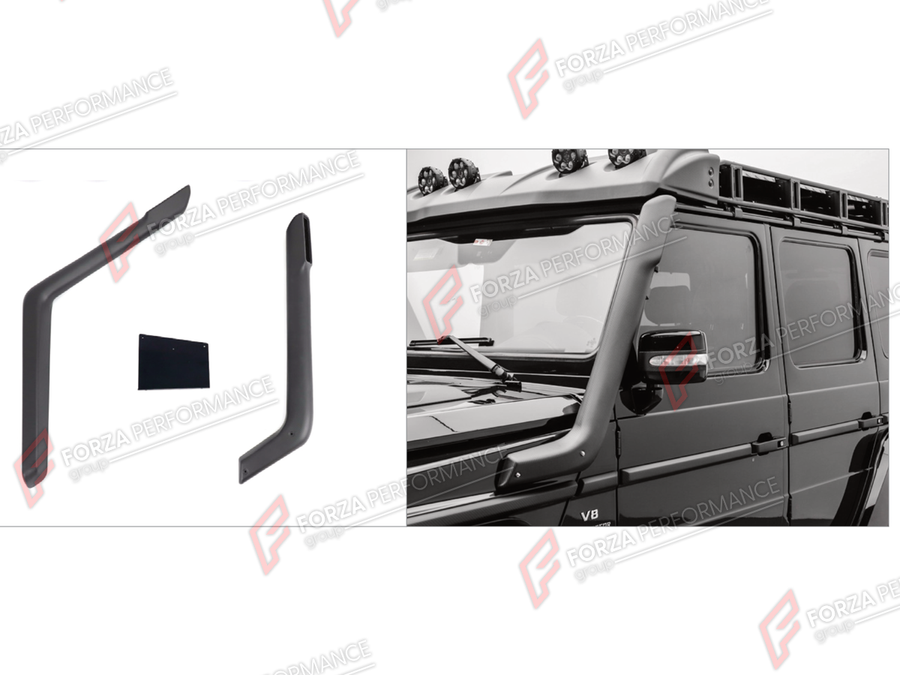 Buy Now DRY CARBON SIDE SNORKELS for MERCEDES-BENZ G-CLASS W463 G55 2008 - 2018 and upgrade car parts from SIR Tuning at the Best Price. Headlights, Tail lights, Bodykits, Navigations, Body Kit and more - Fast & Free Shipping within Europe, US & Worldwide.