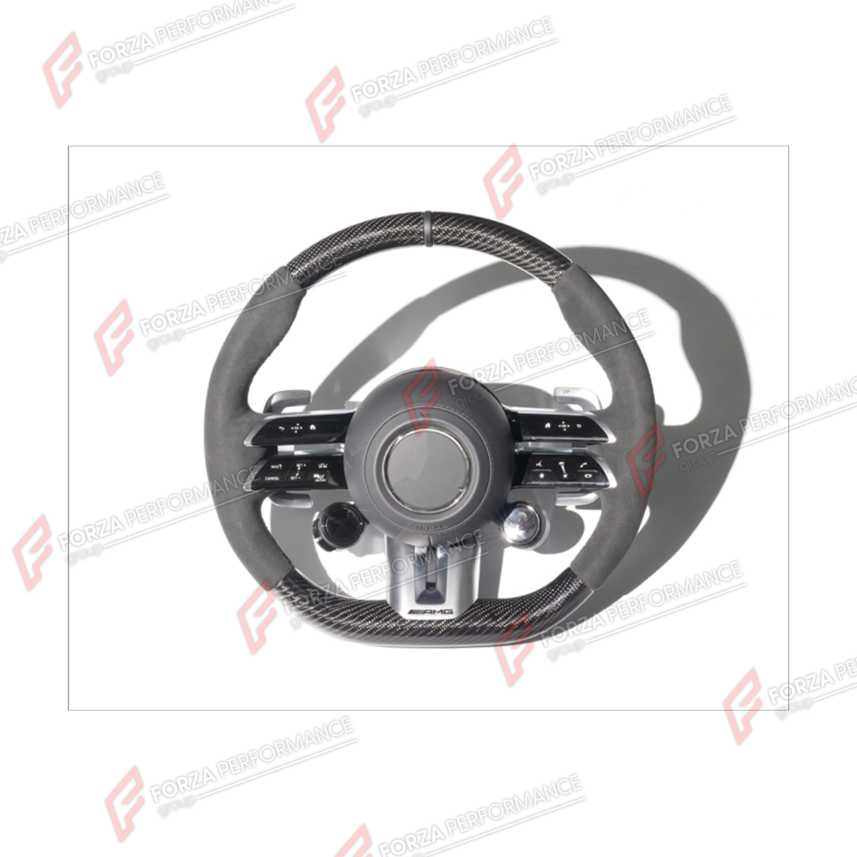 DRY CARBON STEERING WHEEL for MERCEDES-BENZ G-CLASS W464 G63 G350 G350D G400D G500 G550 2019 - 2024