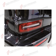 DRY CARBON TAIL TURN SIGNAL LIGHT COVERS for MERCEDES-BENZ G-CLASS W464 2019 - 2024
