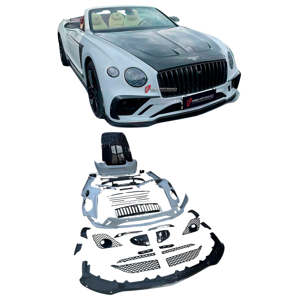 DRY CARBON WIDE BODY KIT for BENTLEY CONTINENTAL GT GTC 2018 - 2024