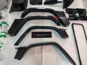 DRY CARBON BUMPERS with WIDE FENDER FLARES for MERCEDES BENZ AMG G63 W465 G350 G500 G550 AMG G63 2024+