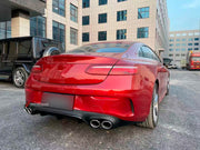 REAR DIFFUSER WITH EXHAUST TIPS for MERCEDES-BENZ E-CLASS COUPE C238 2017+