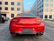 REAR DIFFUSER WITH EXHAUST TIPS for MERCEDES-BENZ E-CLASS COUPE C238 2017+