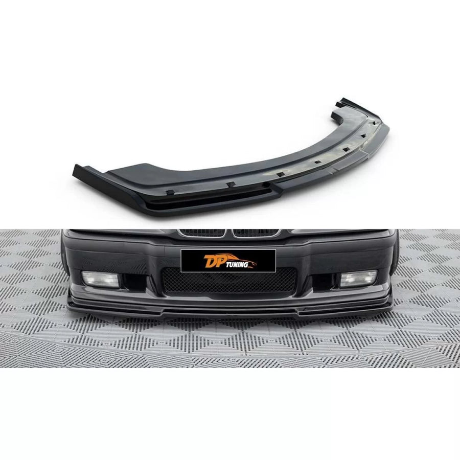E36 M3 MAX Style Front Lip Piano Black Vacuum Plastic / 1990-2000 – product image 1