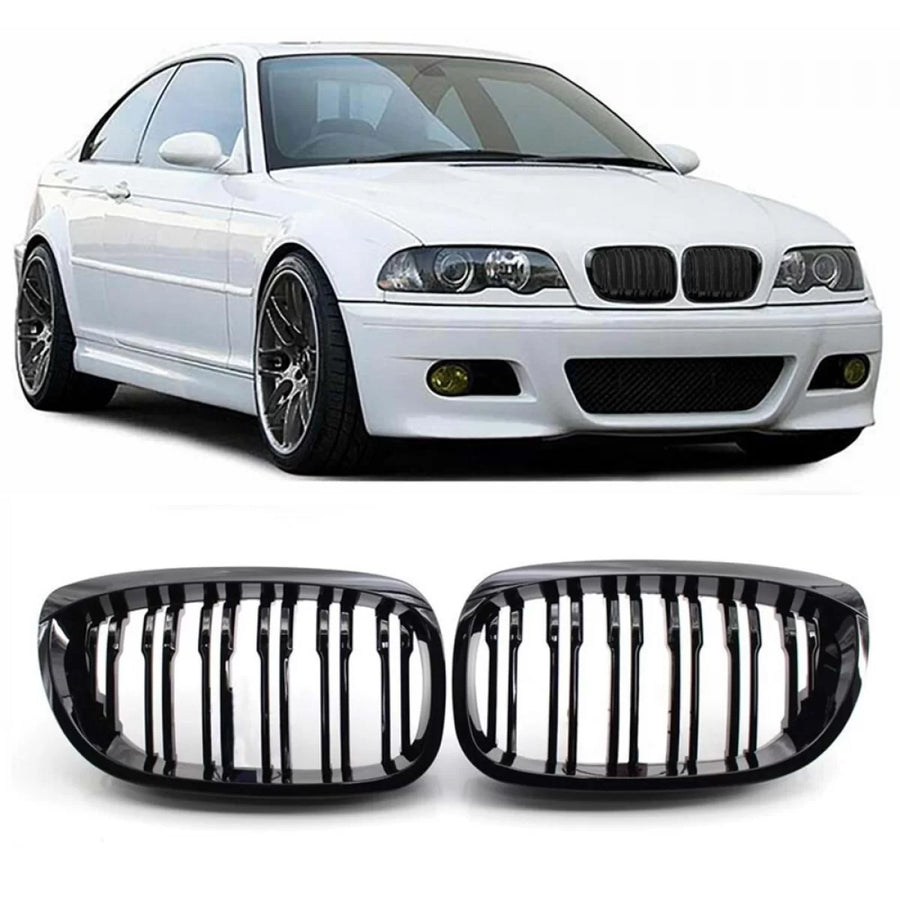 E46 M3 Front Grille Piano Black ABS / 1997-2001 // Coupe – product image 1