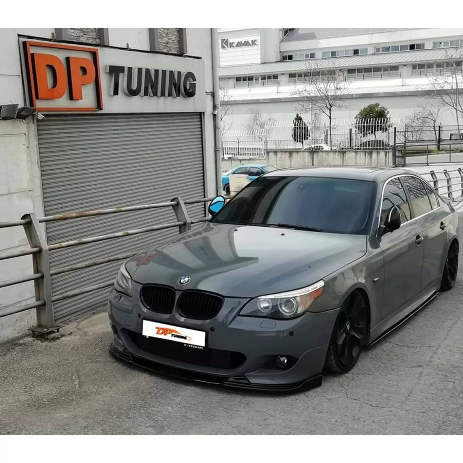 E60 M Sport / M Technic Hamann Front Lip Piano Black Vacuum Plastic / 2003-2010 – product image 1