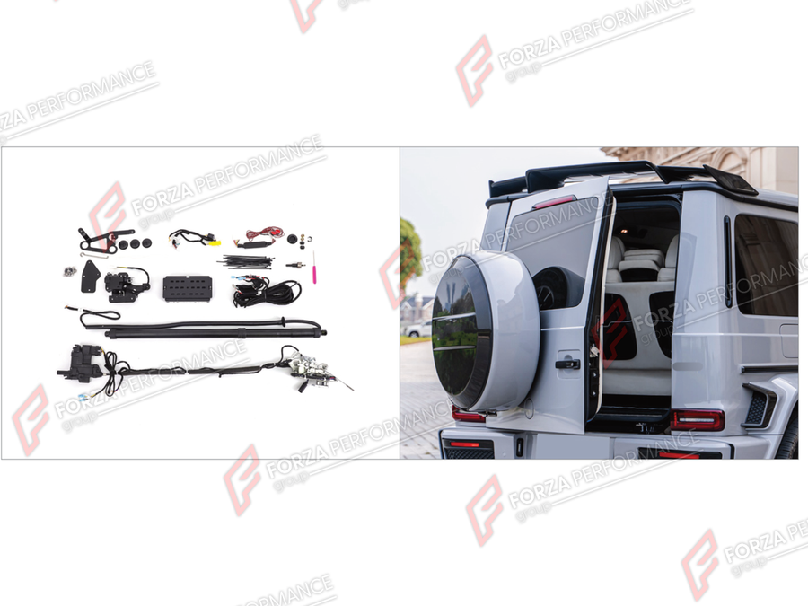 Buy Now ELECTRIC SUCTION TAIL DOOR LOCK SOFT CLOSER SYSTEM for MERCEDES-BENZ G-CLASS W464 G63 G350 G350D G400D G500 G550 2019 - 2024 and upgrade car parts from SIR Tuning at the Best Price. Headlights, Tail lights, Bodykits, Navigations, Body Kit and more - Fast & Free Shipping within Europe, US & Worldwide.