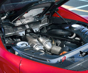 DRY CARBON ENGINE COVER for FERRARI 296 GTS GTB 2022+ | OEM STYLE