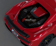 DRY CARBON ENGINE COVER for FERRARI 296 GTS GTB 2022+ | OEM STYLE