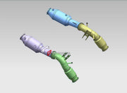 EXHAUST DOWNPIPES WITH STRAIGHT GPF for MASERATI MC20 2020+ 3.0T