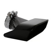 Exhaust Muffler Tips suitable for BMW 5 Series Sedan Touring F10 F11 F18 (2011-2017) 550i V8 LCI Square Design Black Edition 