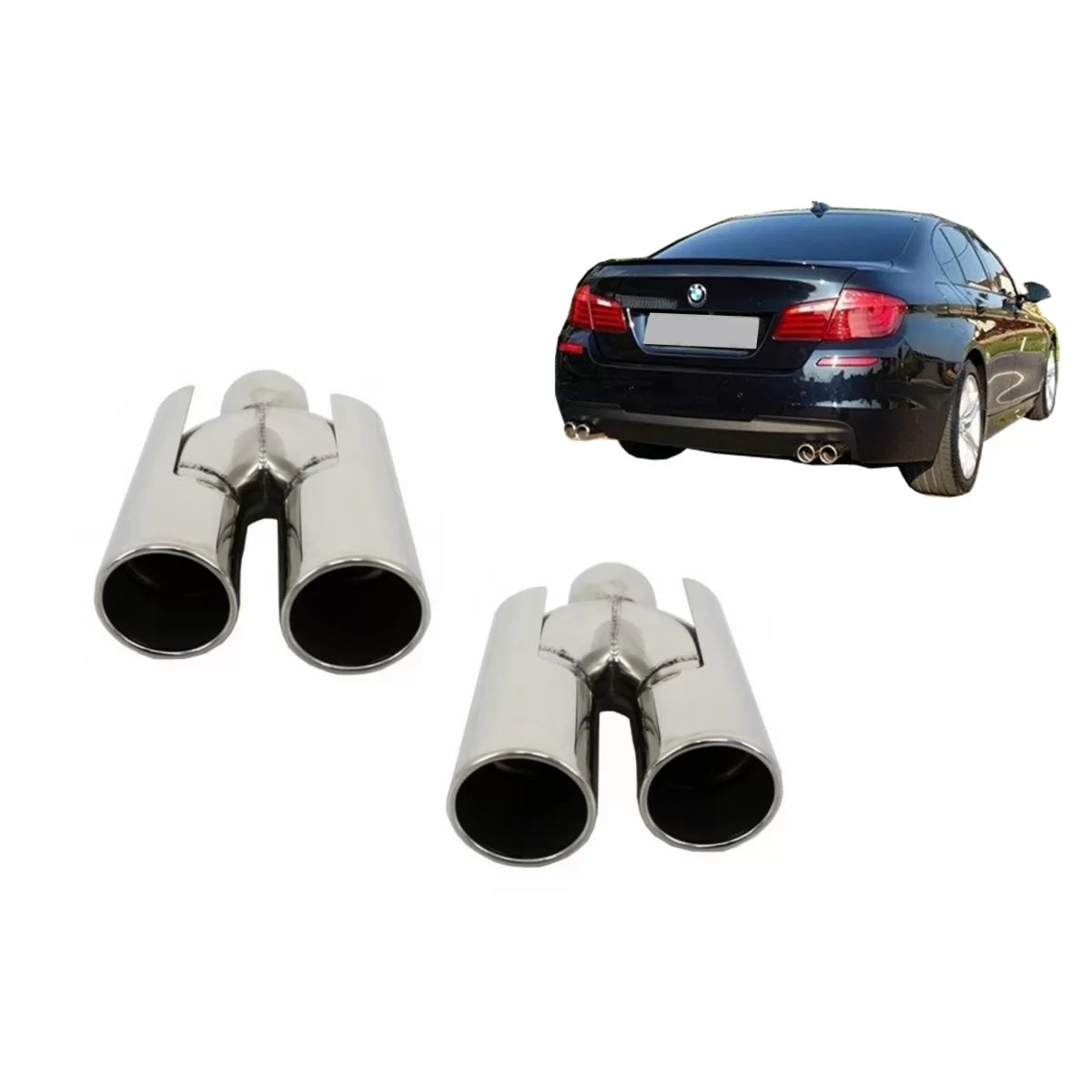 Exhaust Muffler Tips suitable for BMW E60 E90 E92 E93 F10 F30 M3 M5 M6 ACS Design – product image 1