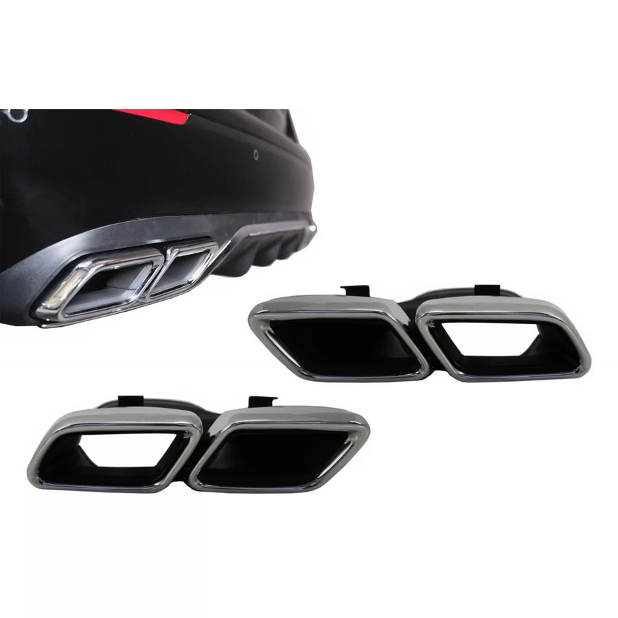 Exhaust Muffler Tips for Mercedes C-Class W205 S205 C205 A205 GLE C292 E-Class W213 S-Class W222 GLE W166 GLC W253 X253 C253 