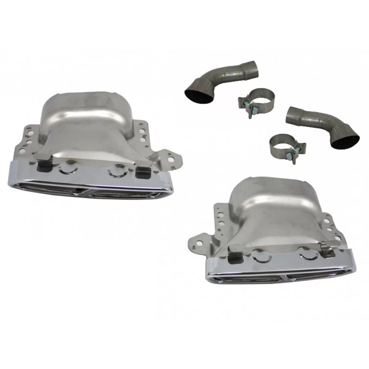 Exhaust Muffler Tips suitable for Mercedes A-Class W176 (2012-2018) CLA W117 C117 (2012-2018) A45 CLA45 Design – product imag