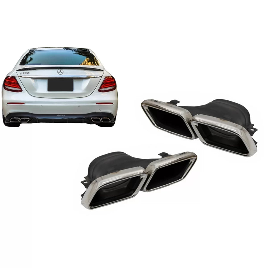 Exhaust Muffler Tips suitable for Mercedes E-Class W213 (2016-up) E63 Design GLC SUV X253 GLC Coupe C253 (2015-2017) – produc