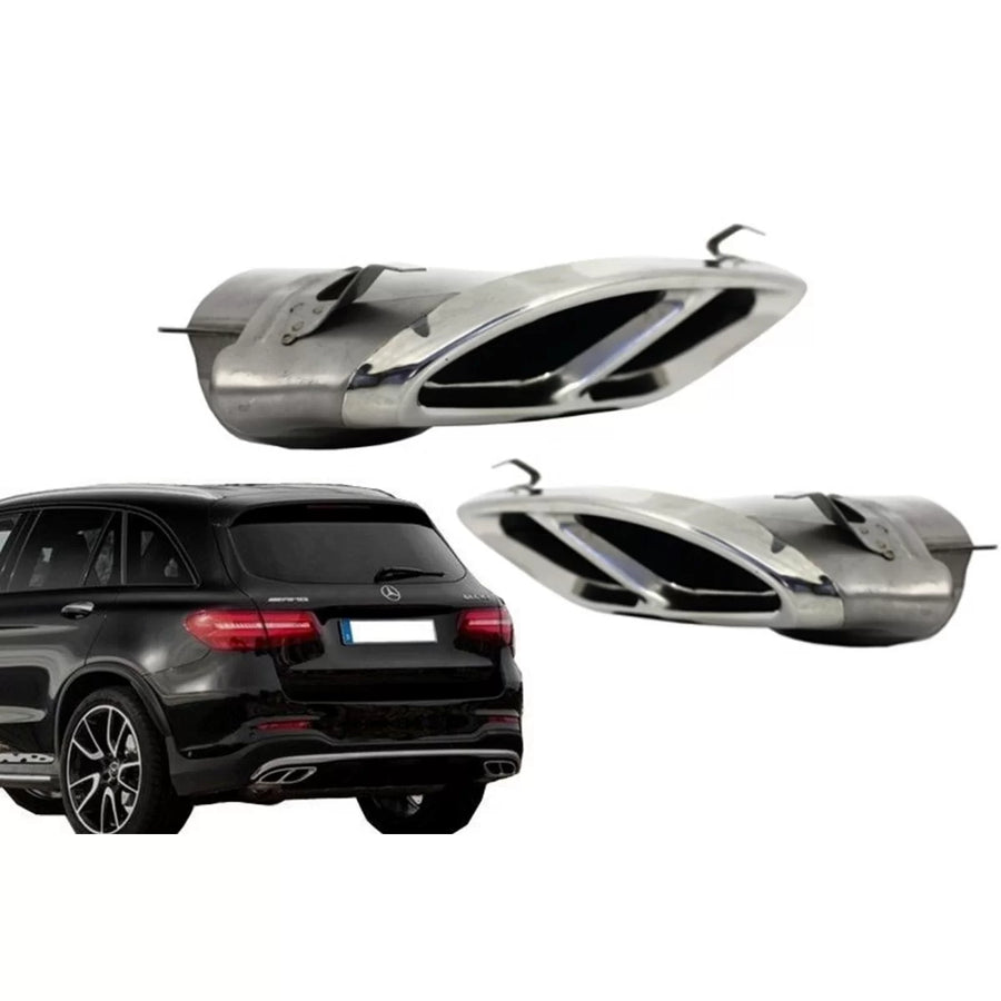 Exhaust Muffler Tips suitable for Mercedes GLC 45 X253 C253 GLE SUV W166 Coupe C292 450 C-Class W205 C43 Sport Design – produ