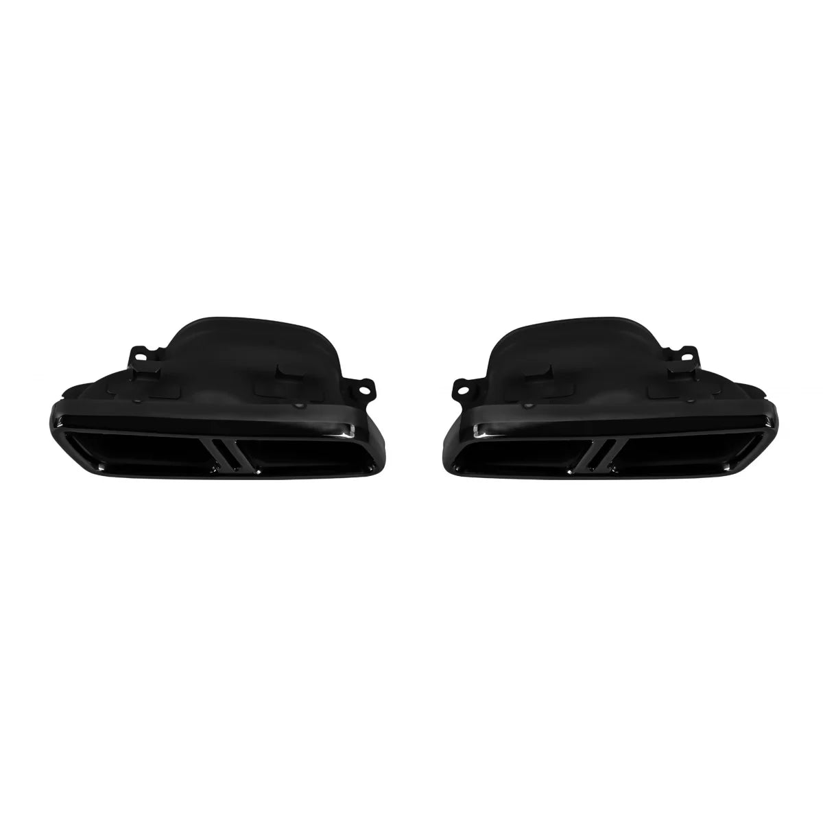 Exhaust Muffler Tips for Mercedes S-Class W222 E-Class W212 Facelift CLS W218 SL-Class R231 E63 S65 Design Black Exclusive Ed