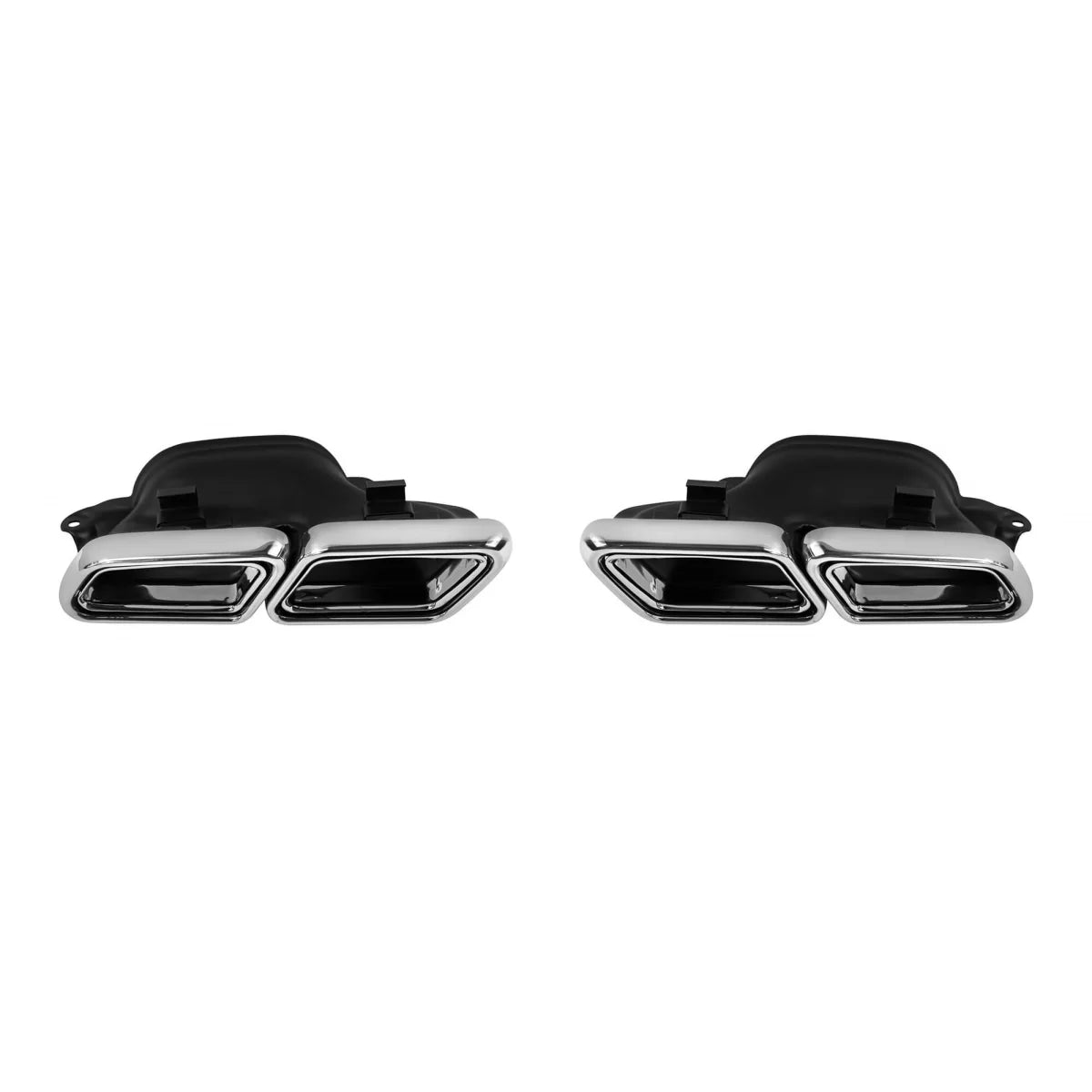 Exhaust Muffler Tips suitable for Mercedes S-Class W222 E-Class W212 S212 Facelift CLS W218 SL-Class R231 E63 S63 SL65 Design