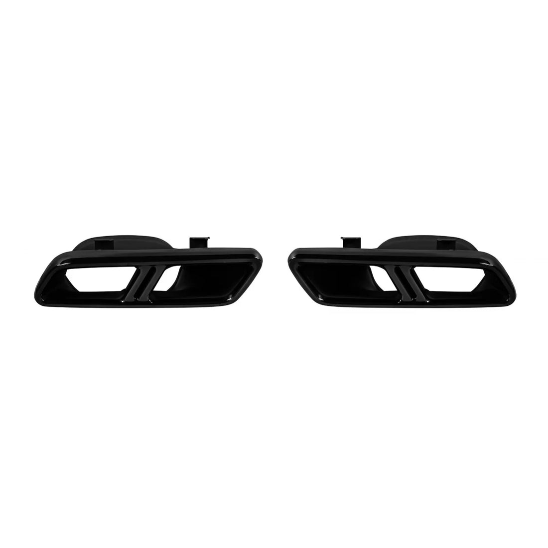 Exhaust Muffler Tips for Mercedes S-Class W222 E-Class W212 Facelift CLS W218 SL-Class R231 E63 S65 Design Black Exclusive Ed